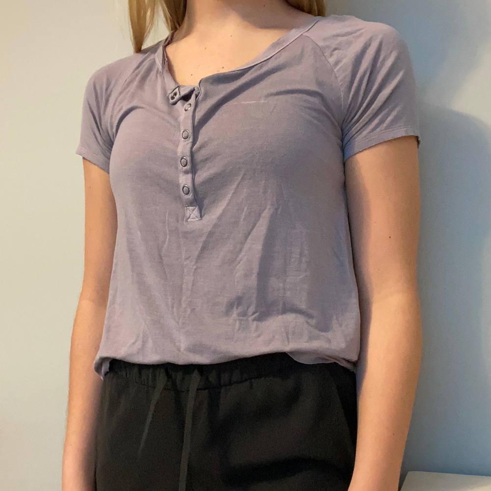 light purple t-shirt
